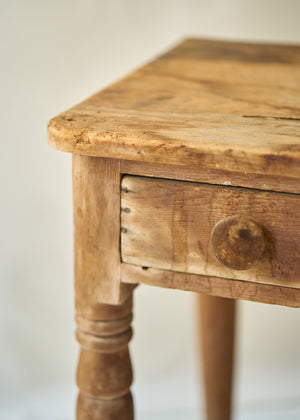 Antique Pine Table with Drawer