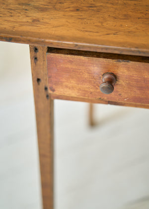 Antique Pine One Drawer Table