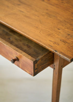 Antique Pine One Drawer Table