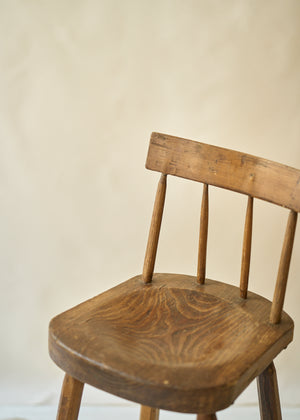Antique Solid Wood Child's Chair