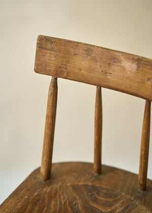 Antique Solid Wood Child's Chair