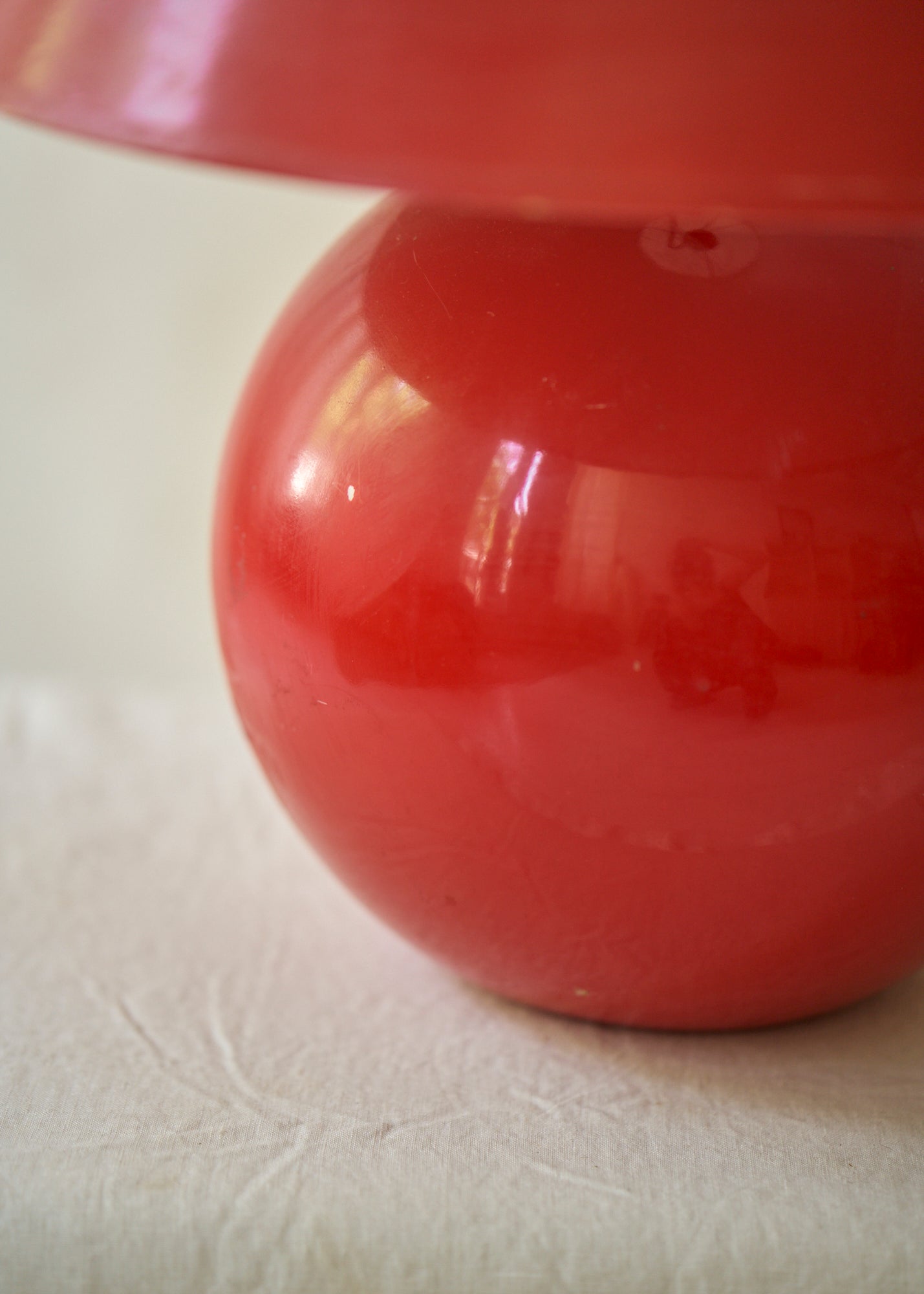 Vintage Red Table Lamp