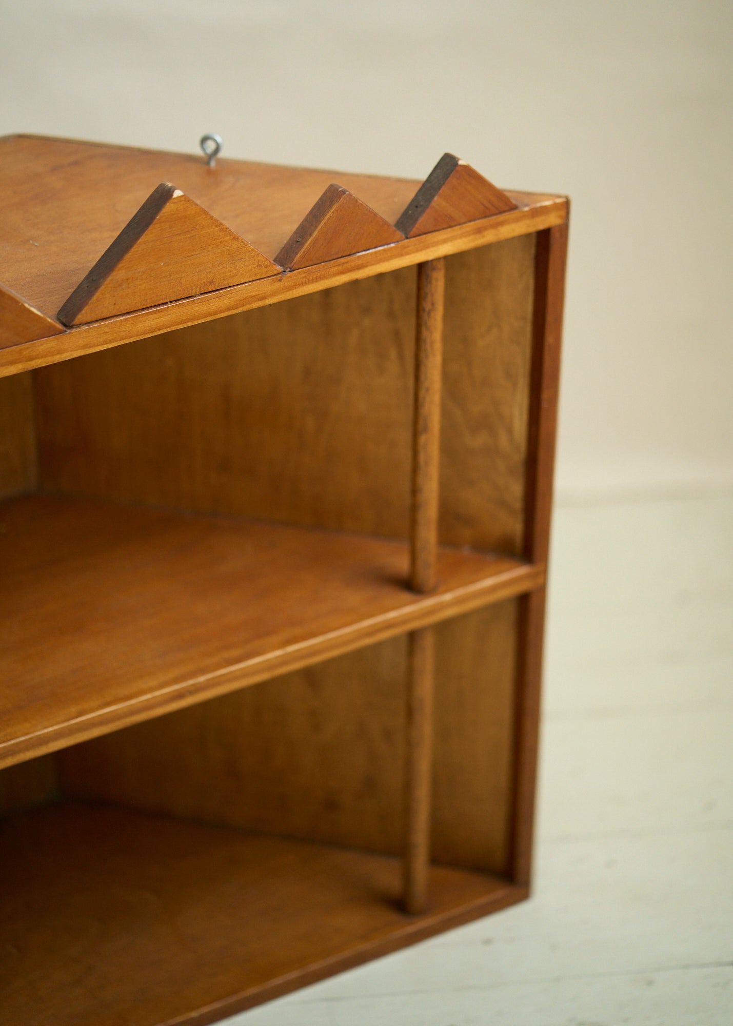 Folk Art Handmade Wood Corner Shelf