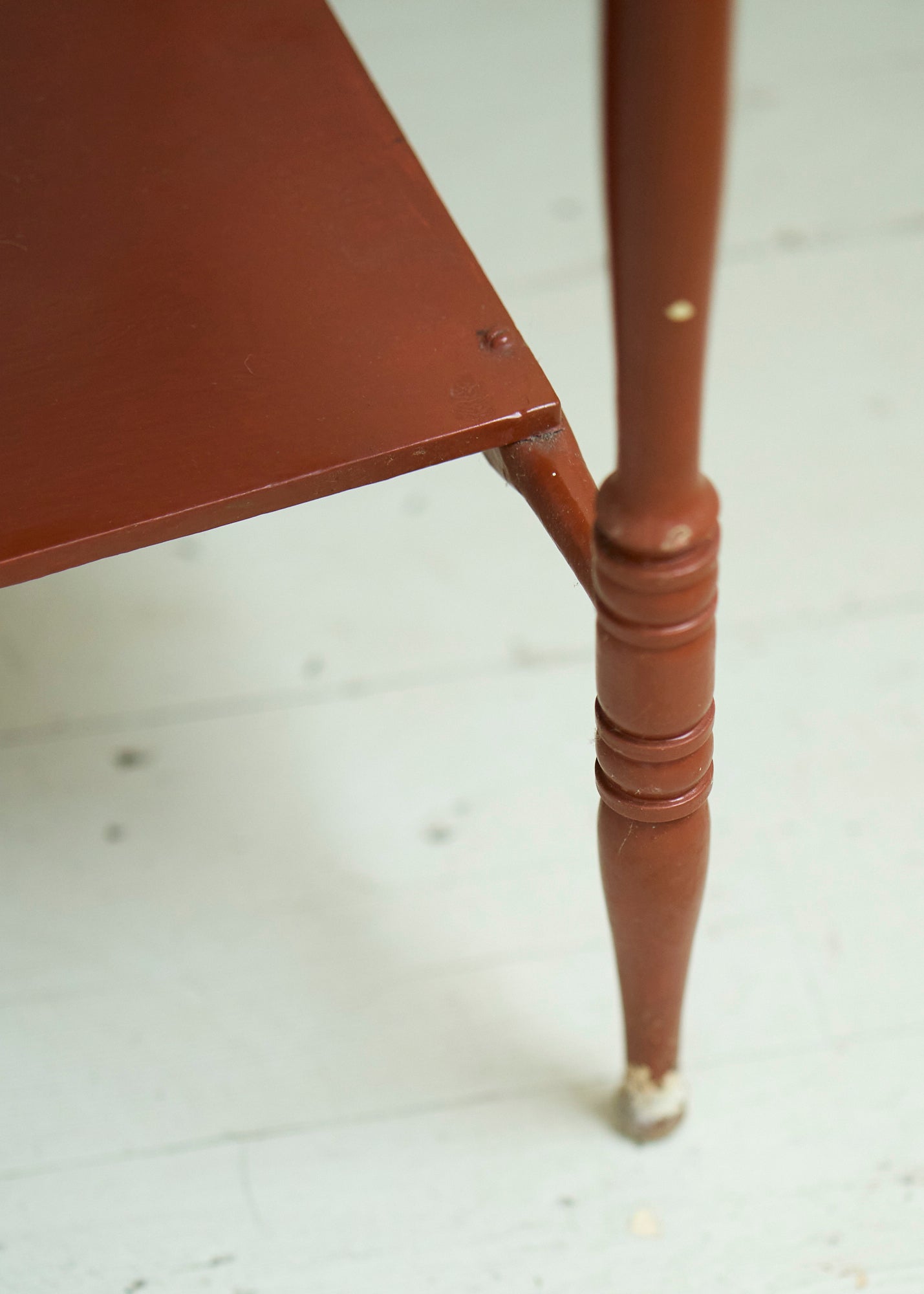 Vintage Painted Wood Accent Table