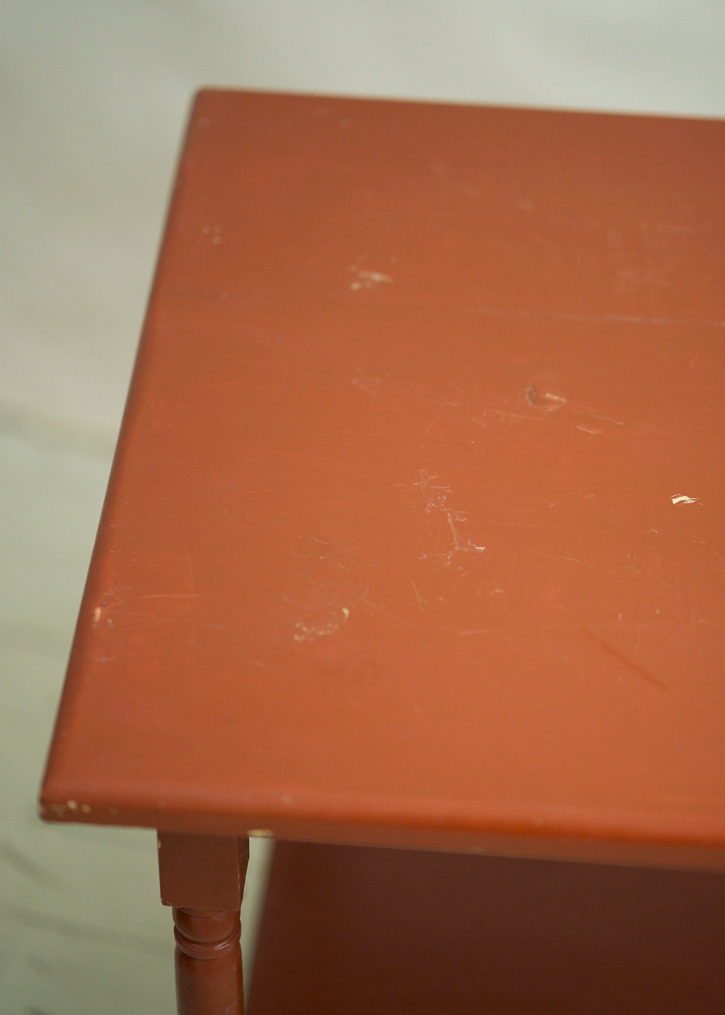 Vintage Painted Wood Accent Table