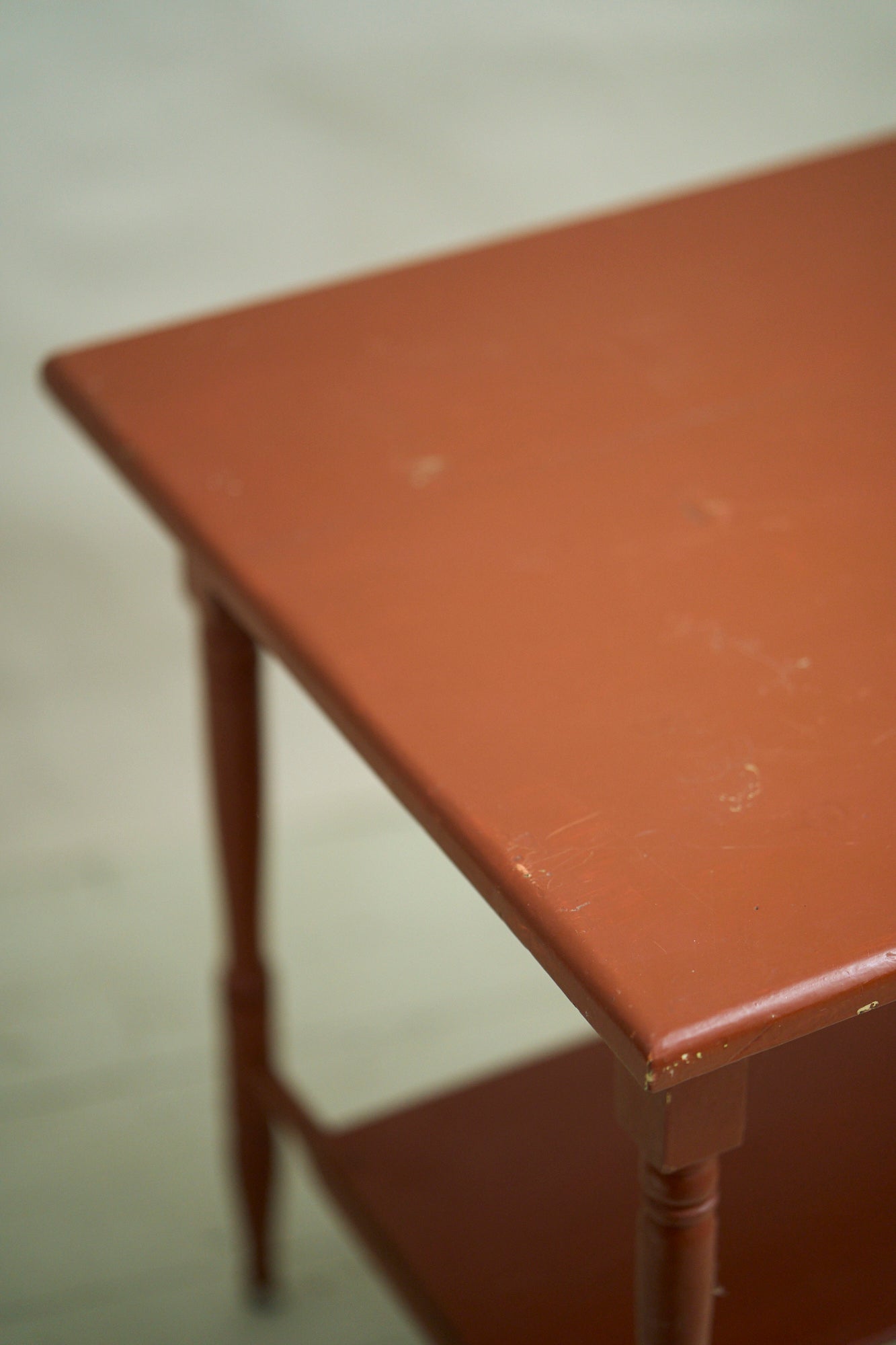 Vintage Painted Wood Accent Table