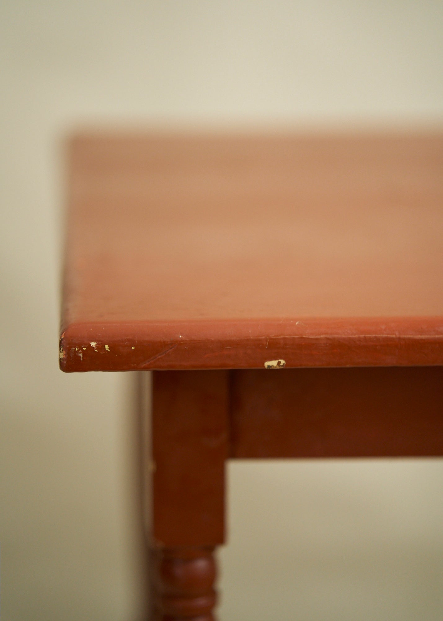 Vintage Painted Wood Accent Table