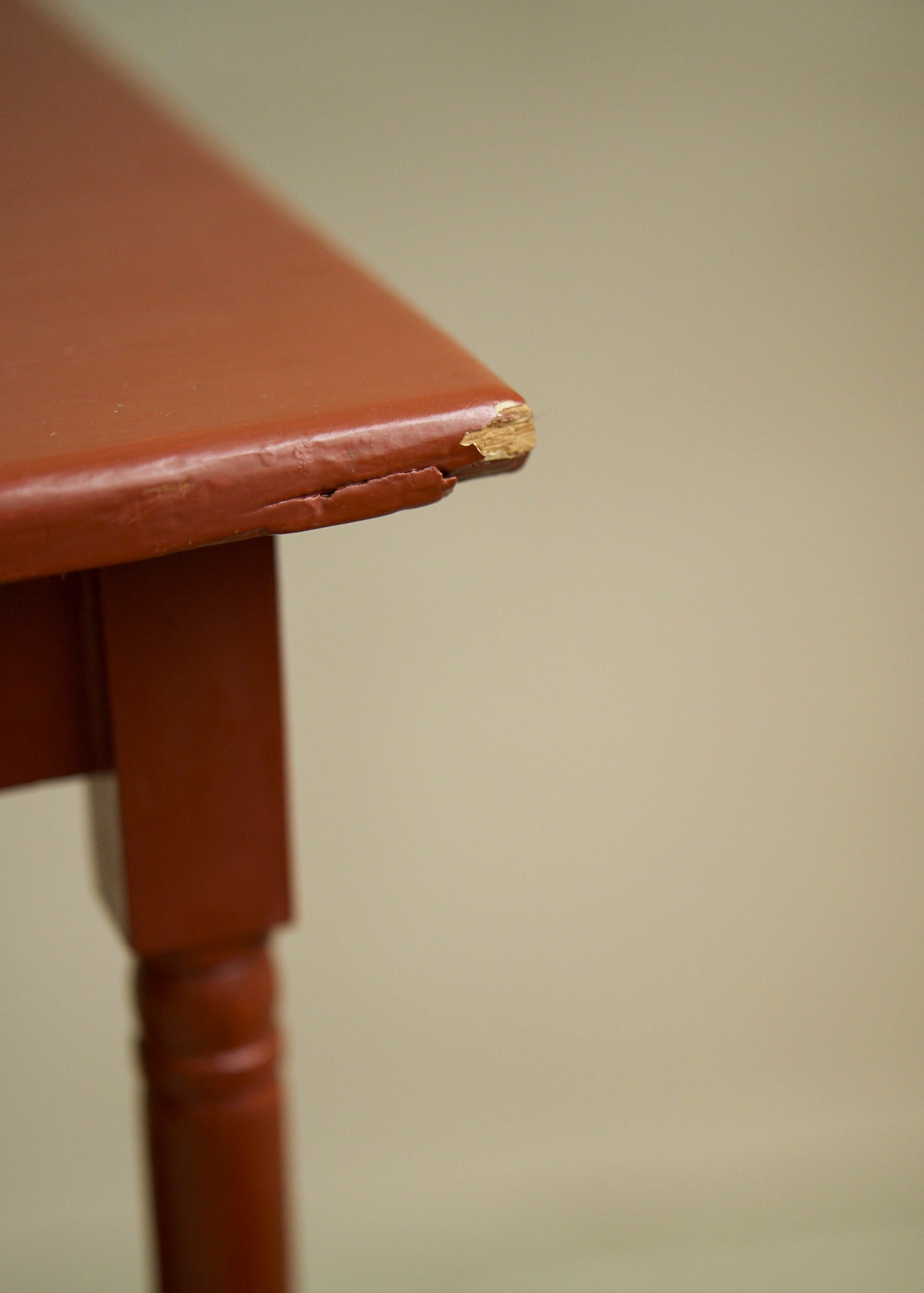 Vintage Painted Wood Accent Table
