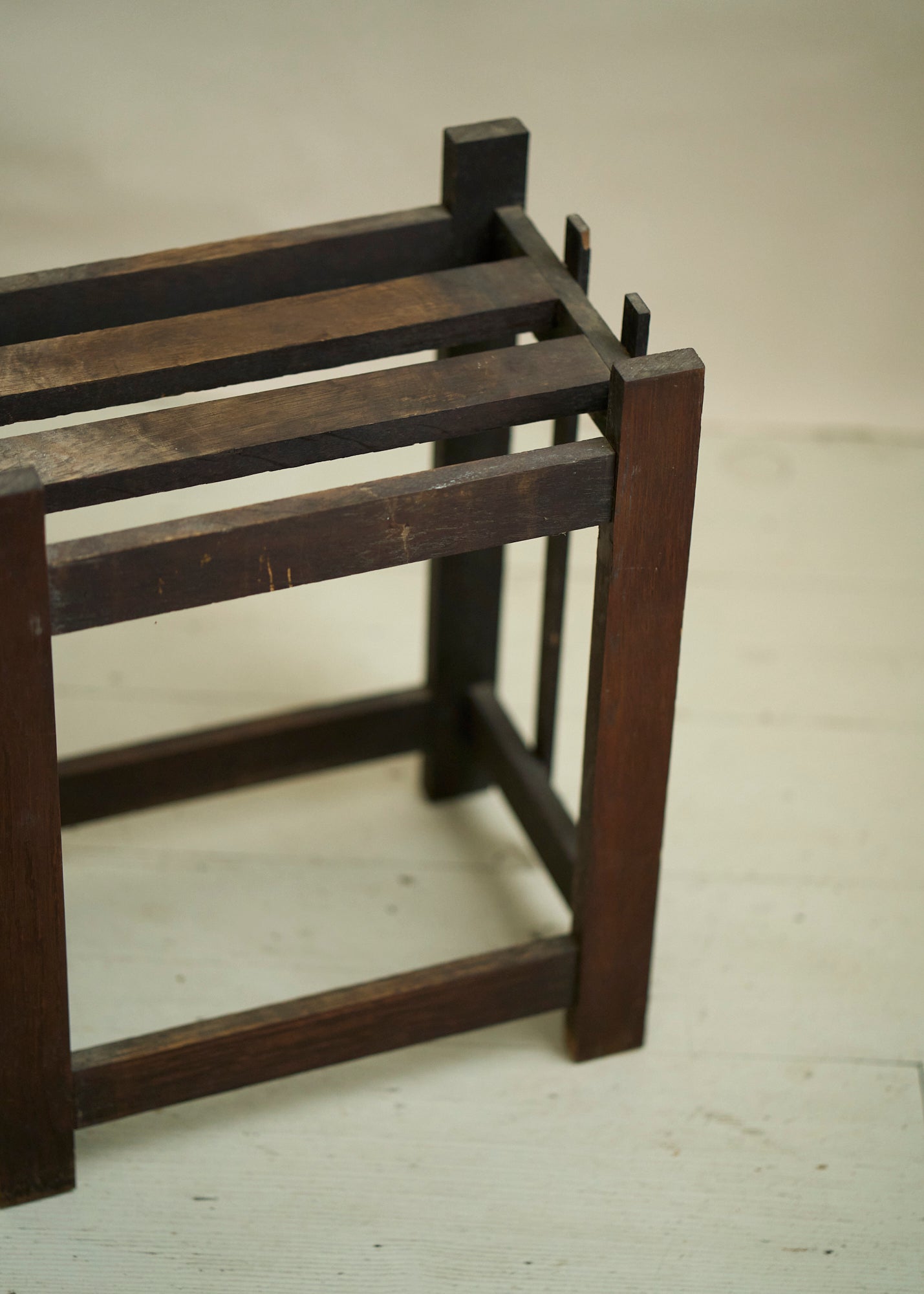 Vintage Mission Style Wood Accent Table