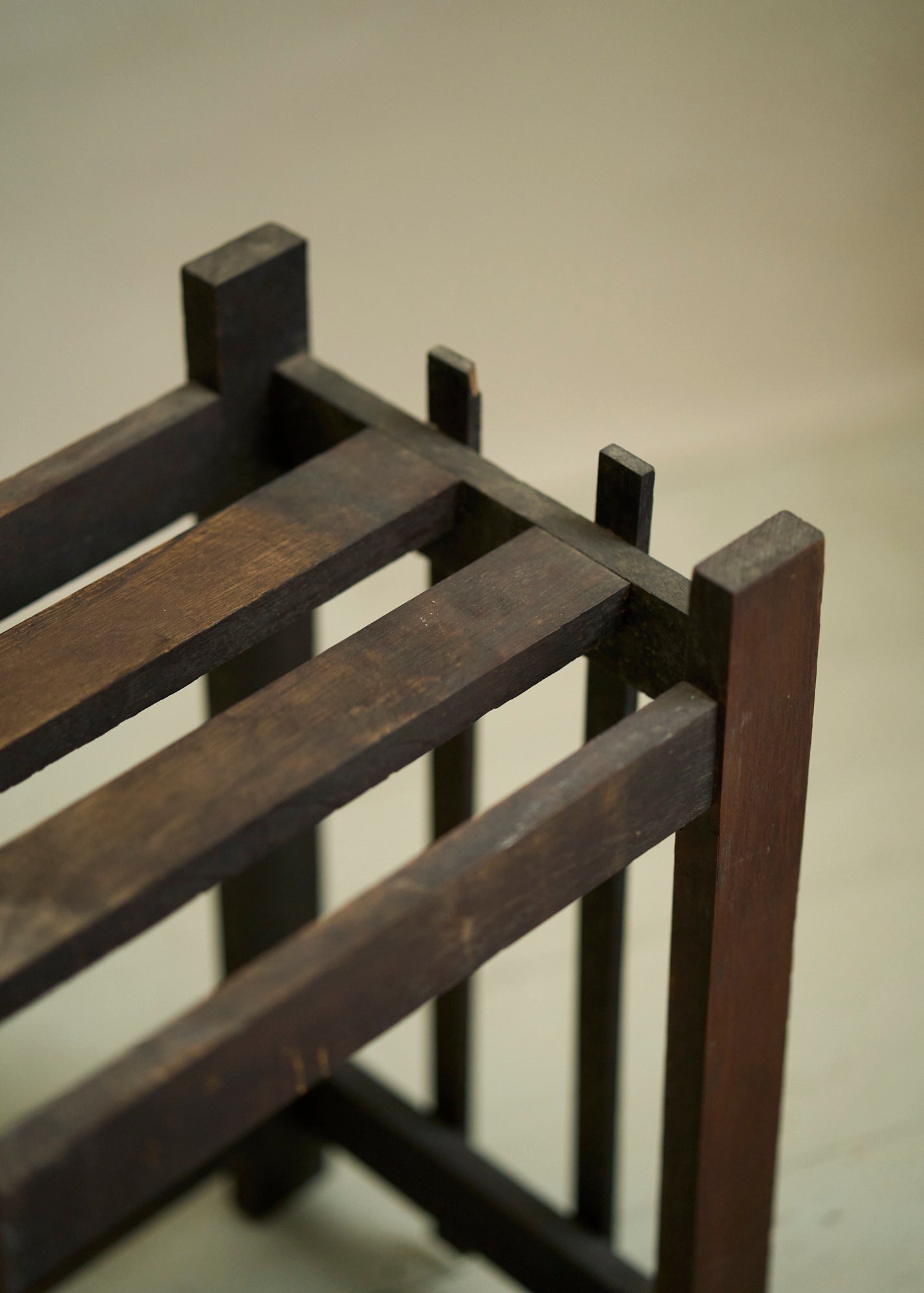 Vintage Mission Style Wood Accent Table