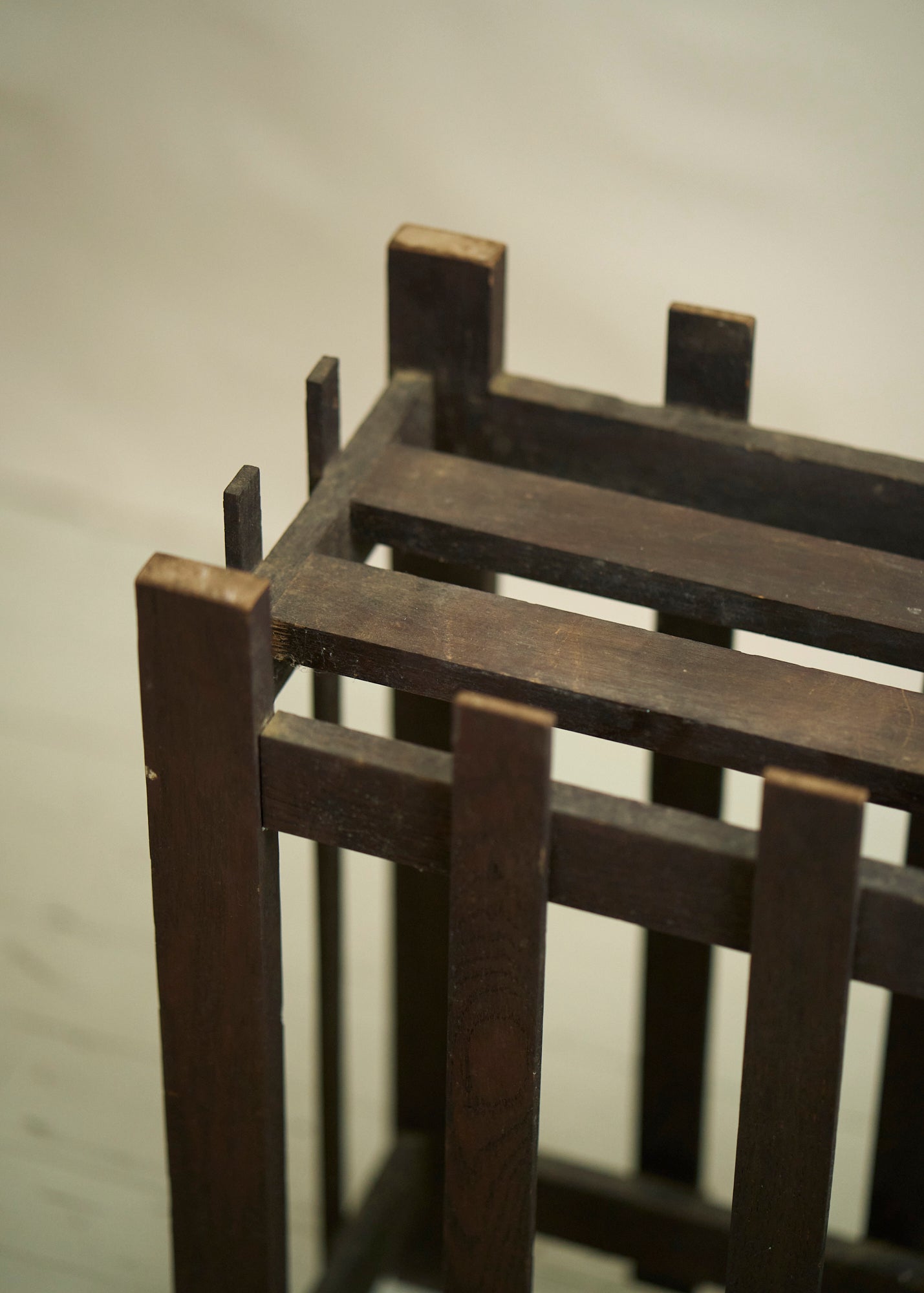 Vintage Mission Style Wood Accent Table