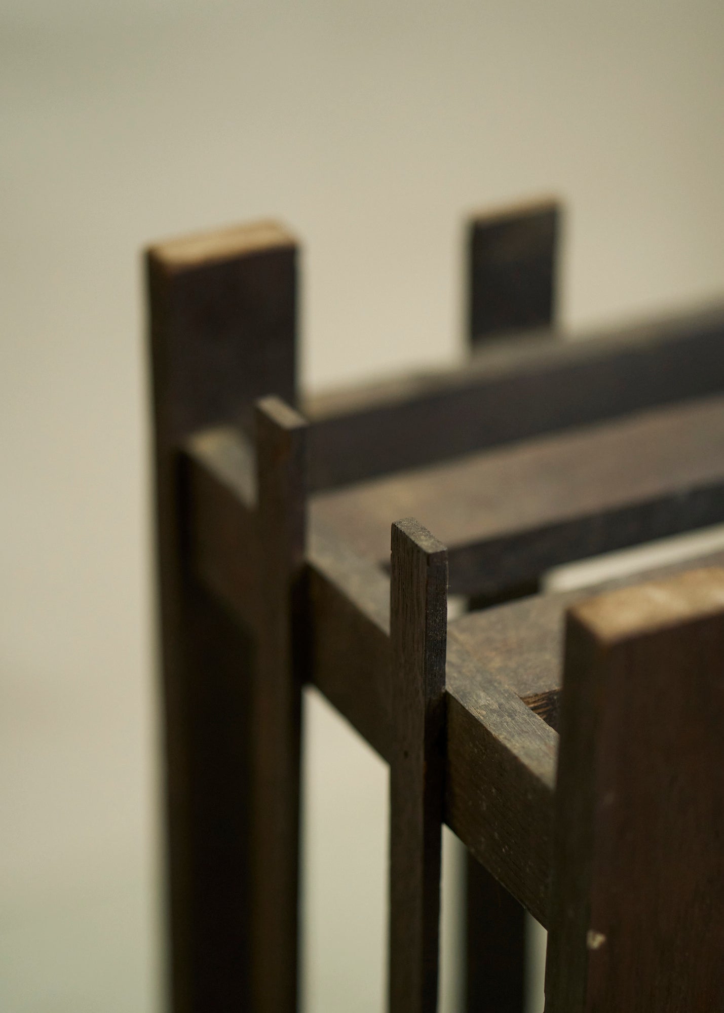 Vintage Mission Style Wood Accent Table