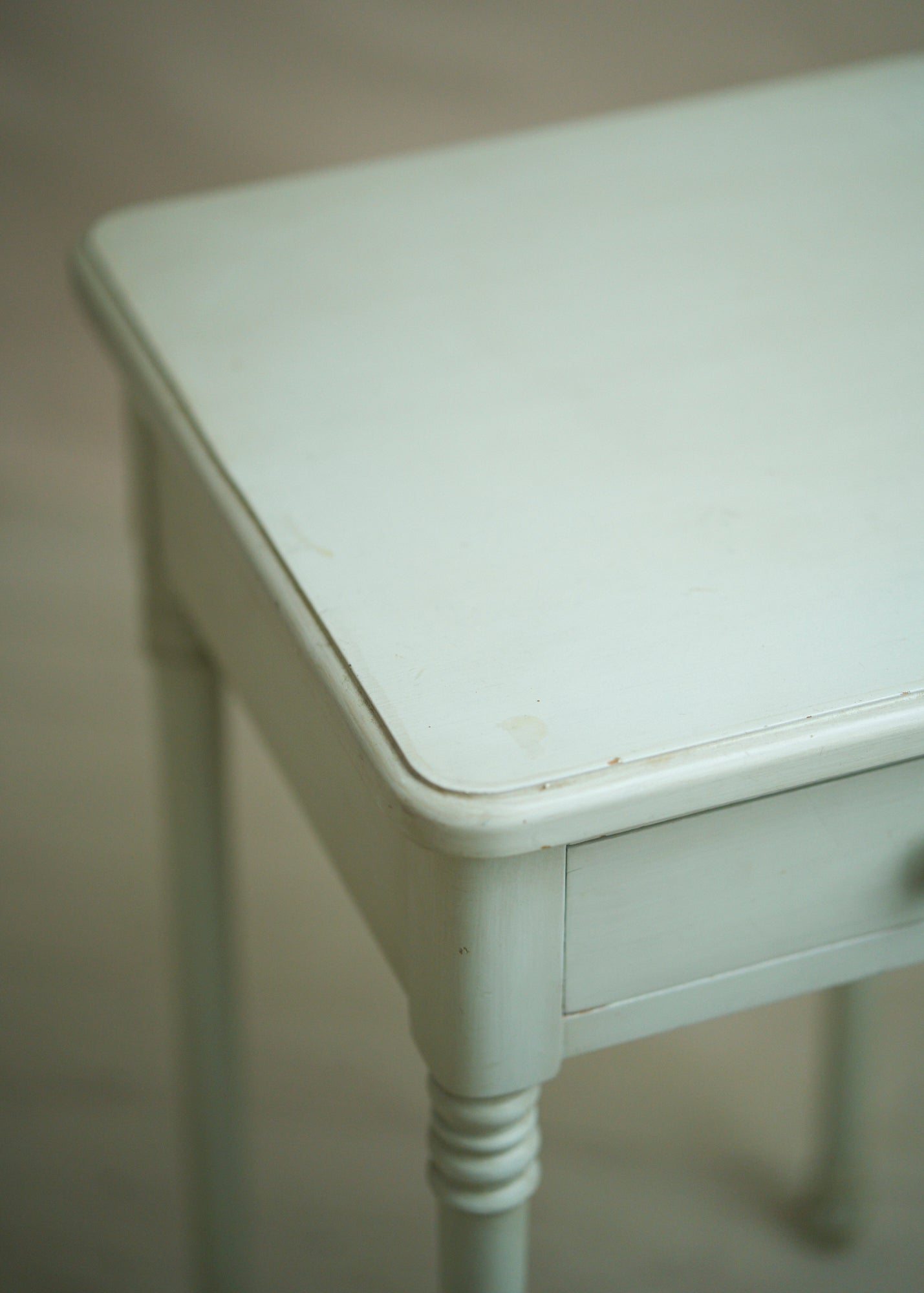 Vintage Painted Accent Table with Drawer