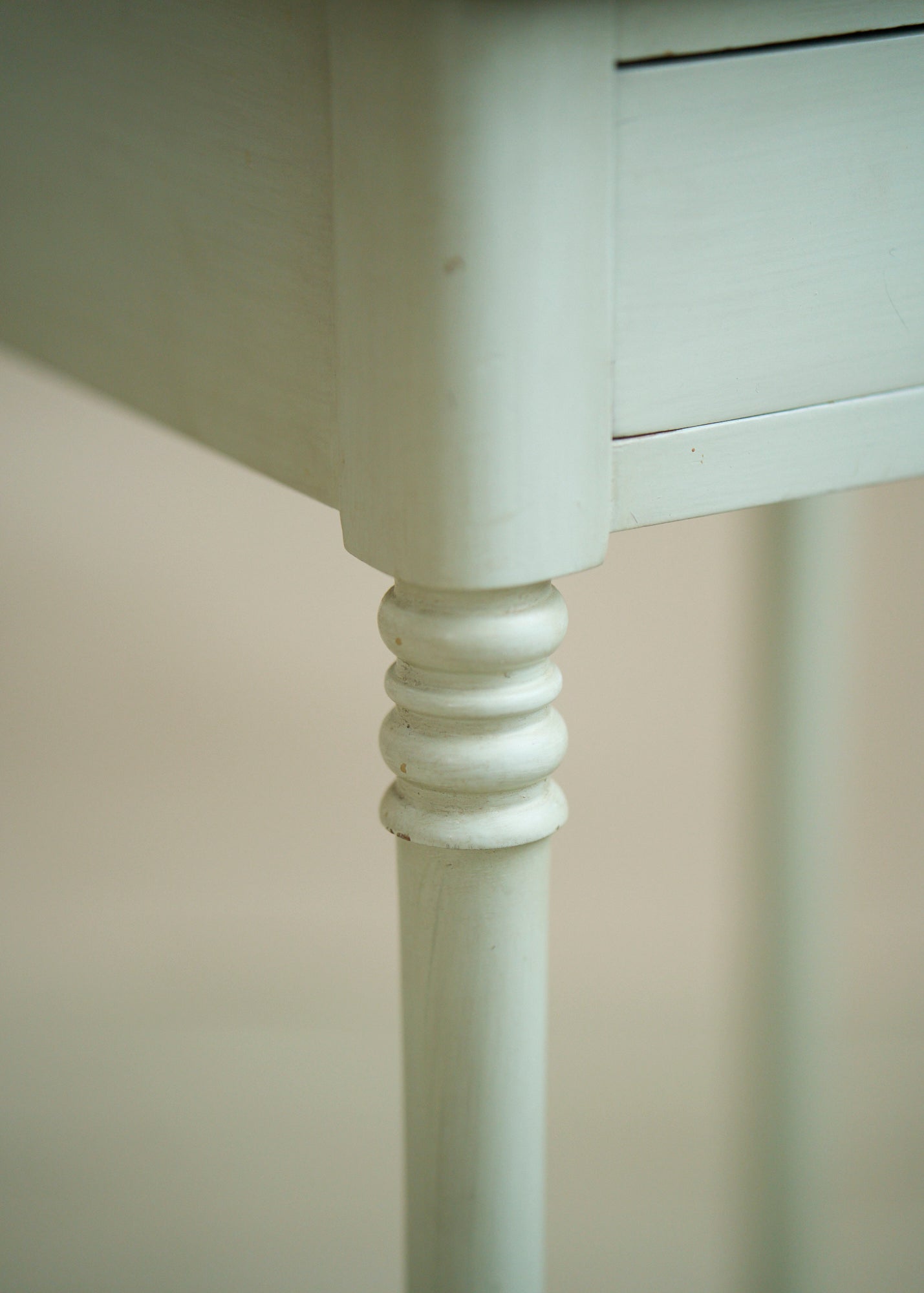 Vintage Painted Accent Table with Drawer