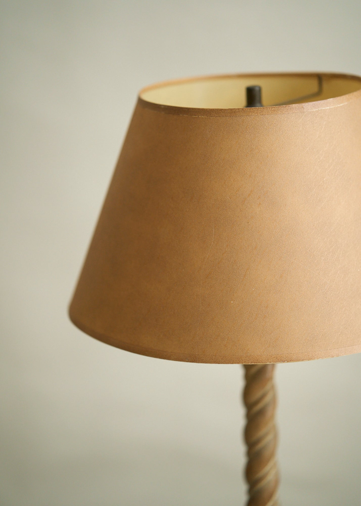 Turned Wood Floor Lamp