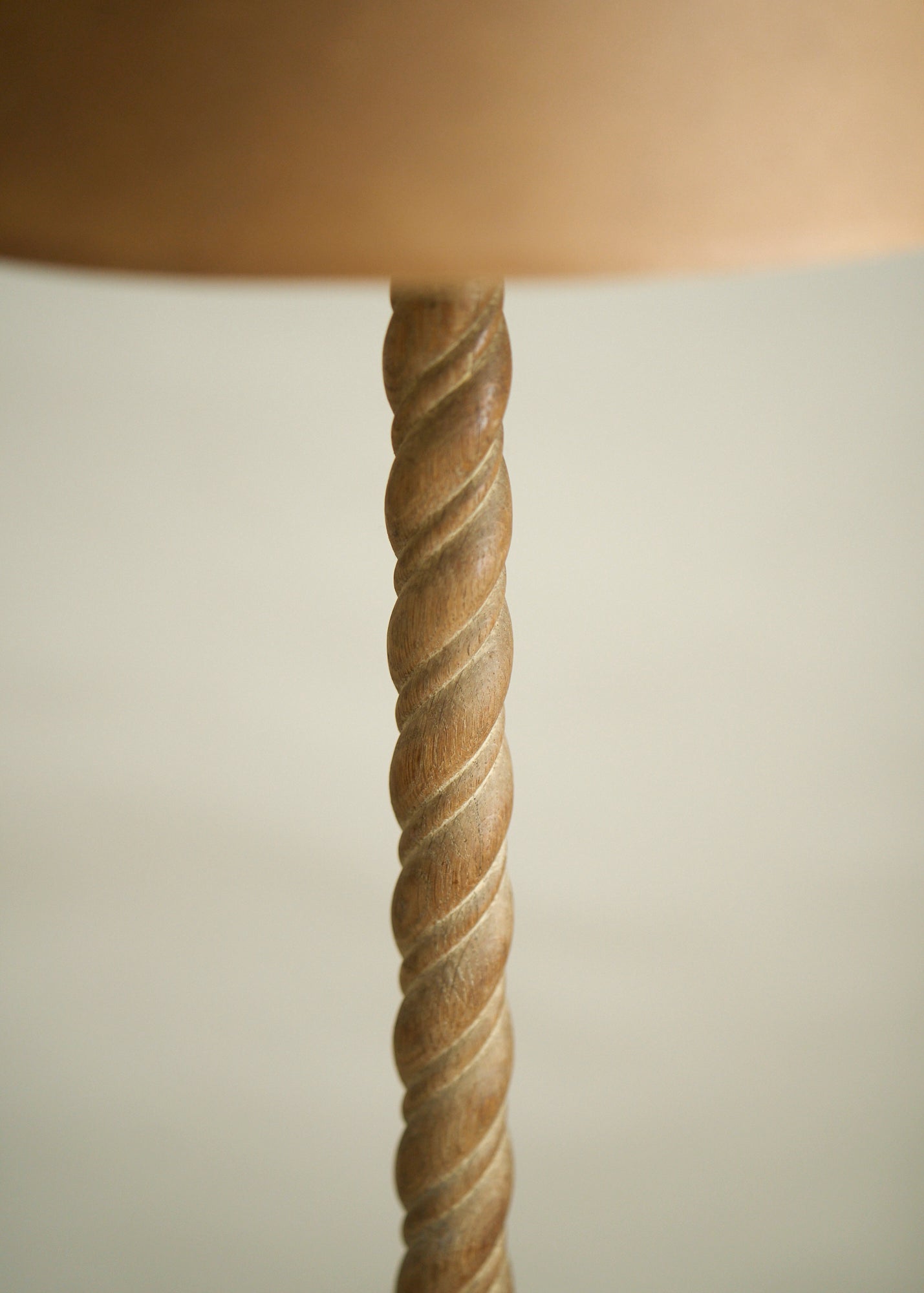 Turned Wood Floor Lamp