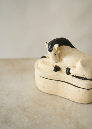 Folk Art Wooden Horse Keepsake Box