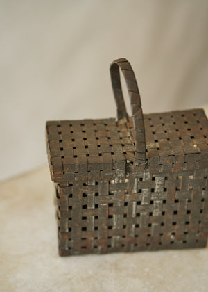 Antique Woven Metal Basket