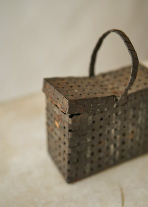 Antique Woven Metal Basket