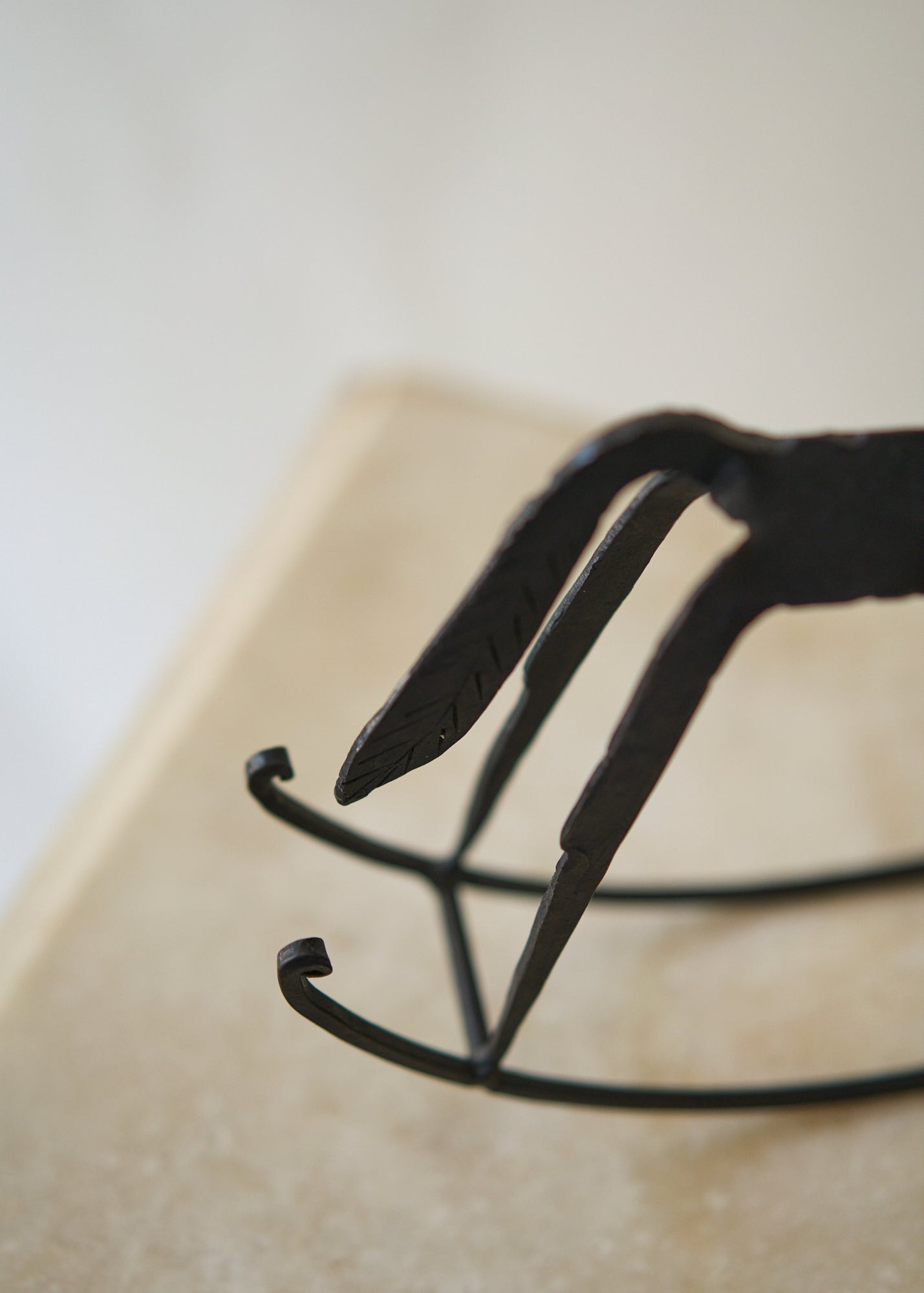 Folk Art Metal Rocking Horse