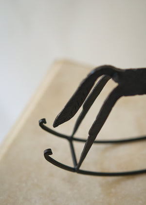Folk Art Metal Rocking Horse