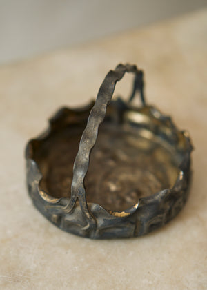 Vintage Metal Trinket Basket