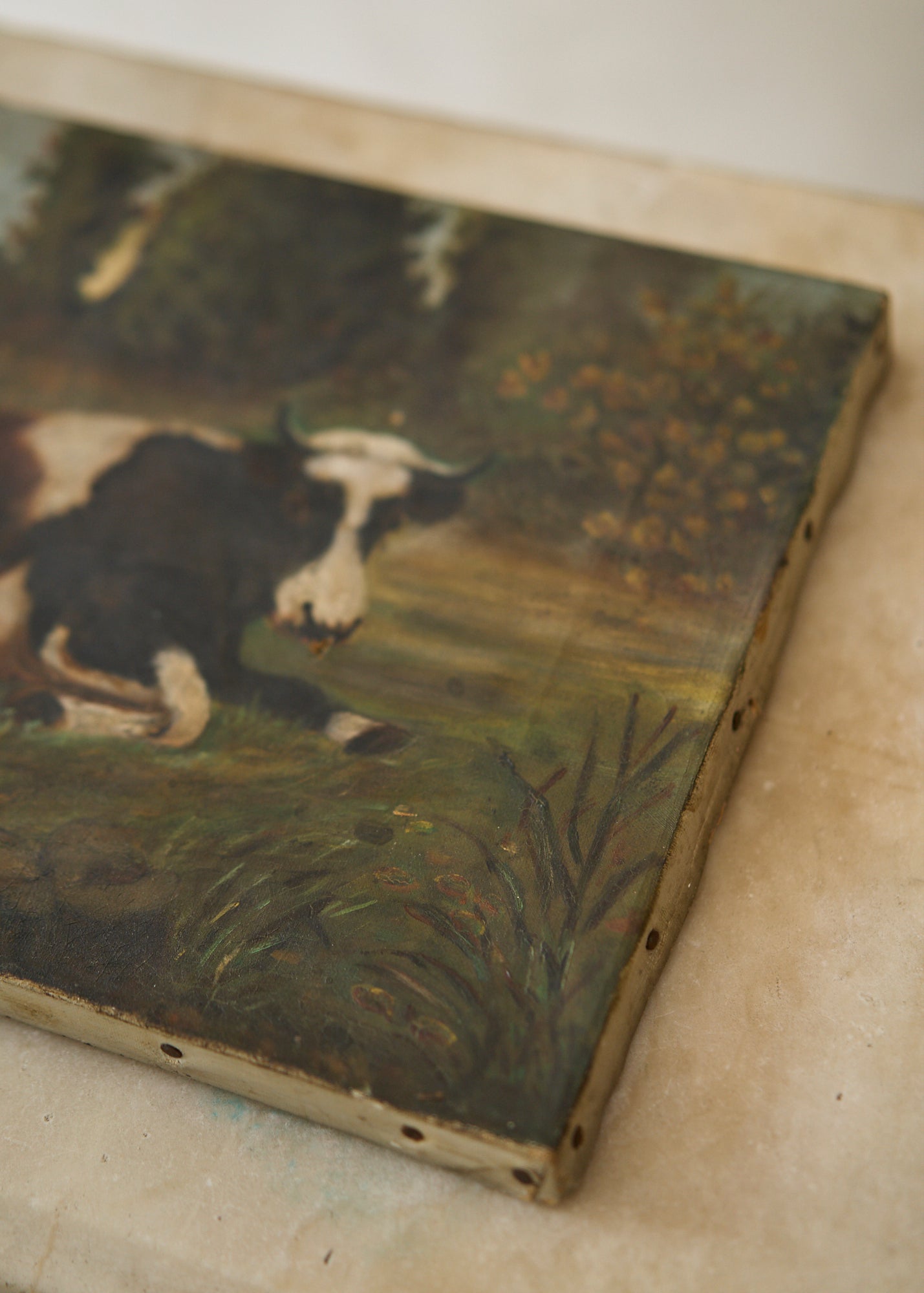 Cows in the Pasture Oil Painting