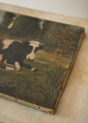 Cows in the Pasture Oil Painting