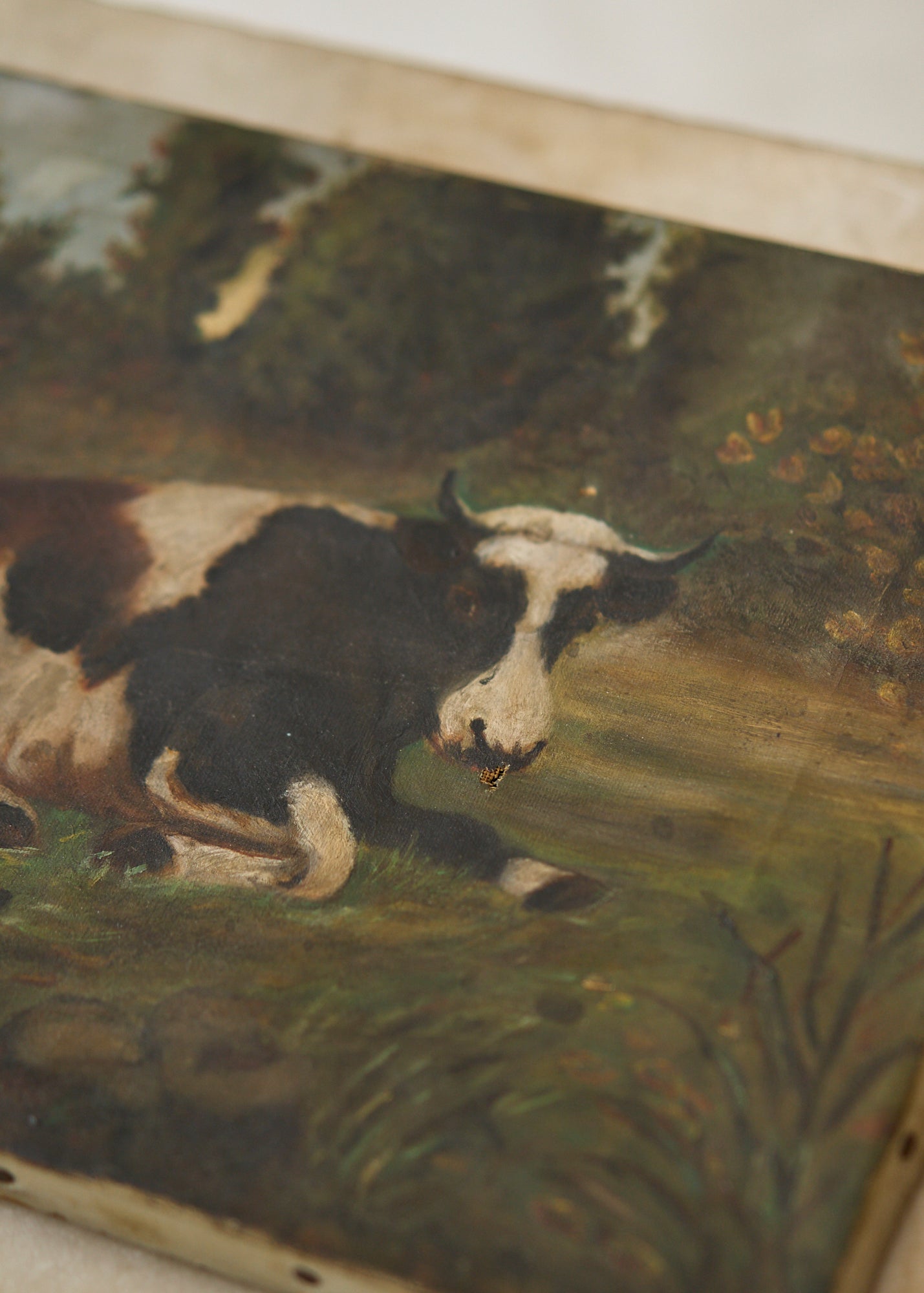 Cows in the Pasture Oil Painting