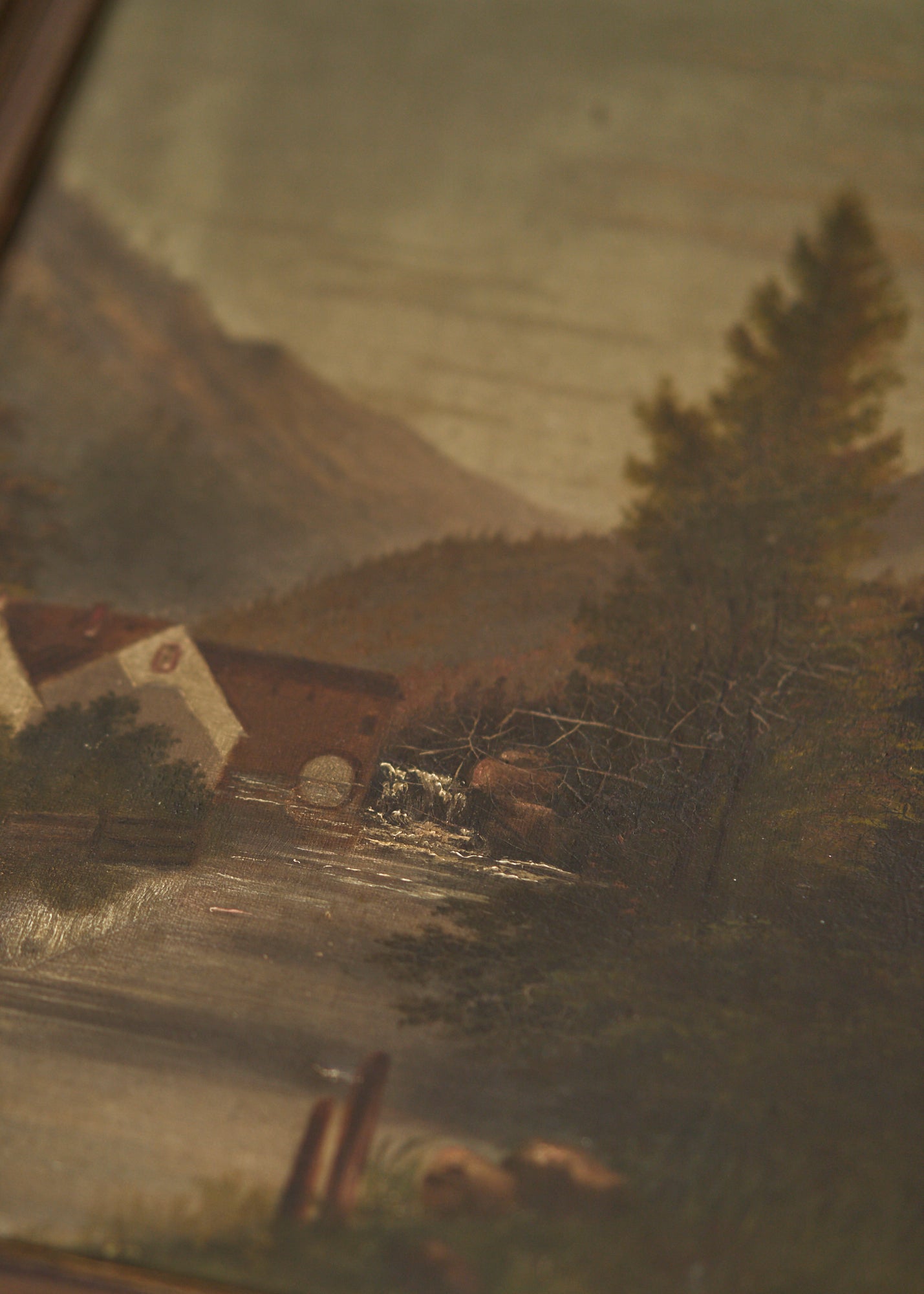 Quiet Mountain Valley Oil Painting