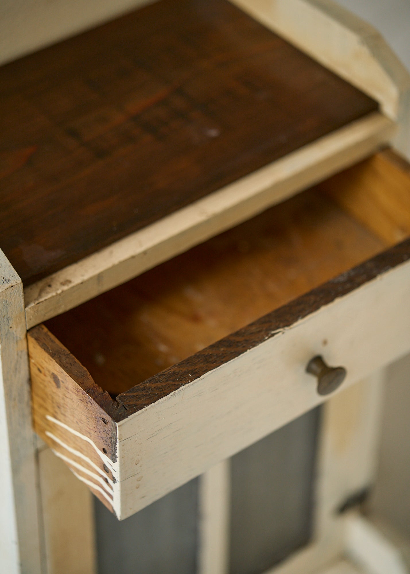 Antique Wooden Utility Cabinet