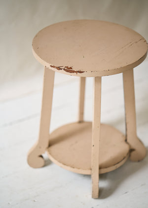 Vintage Painted Wooden Stool