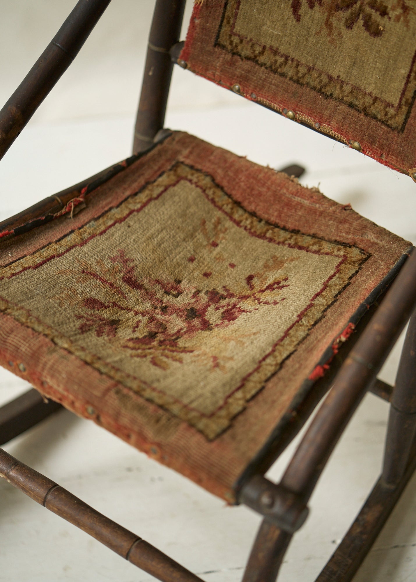 Victorian Fabric Rocking Chair