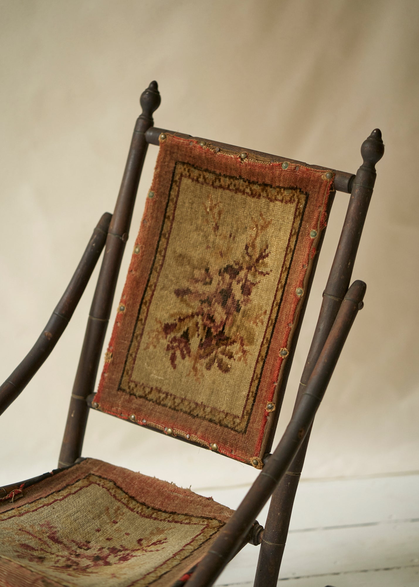 Victorian Fabric Rocking Chair
