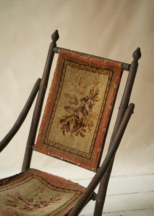 Victorian Fabric Rocking Chair