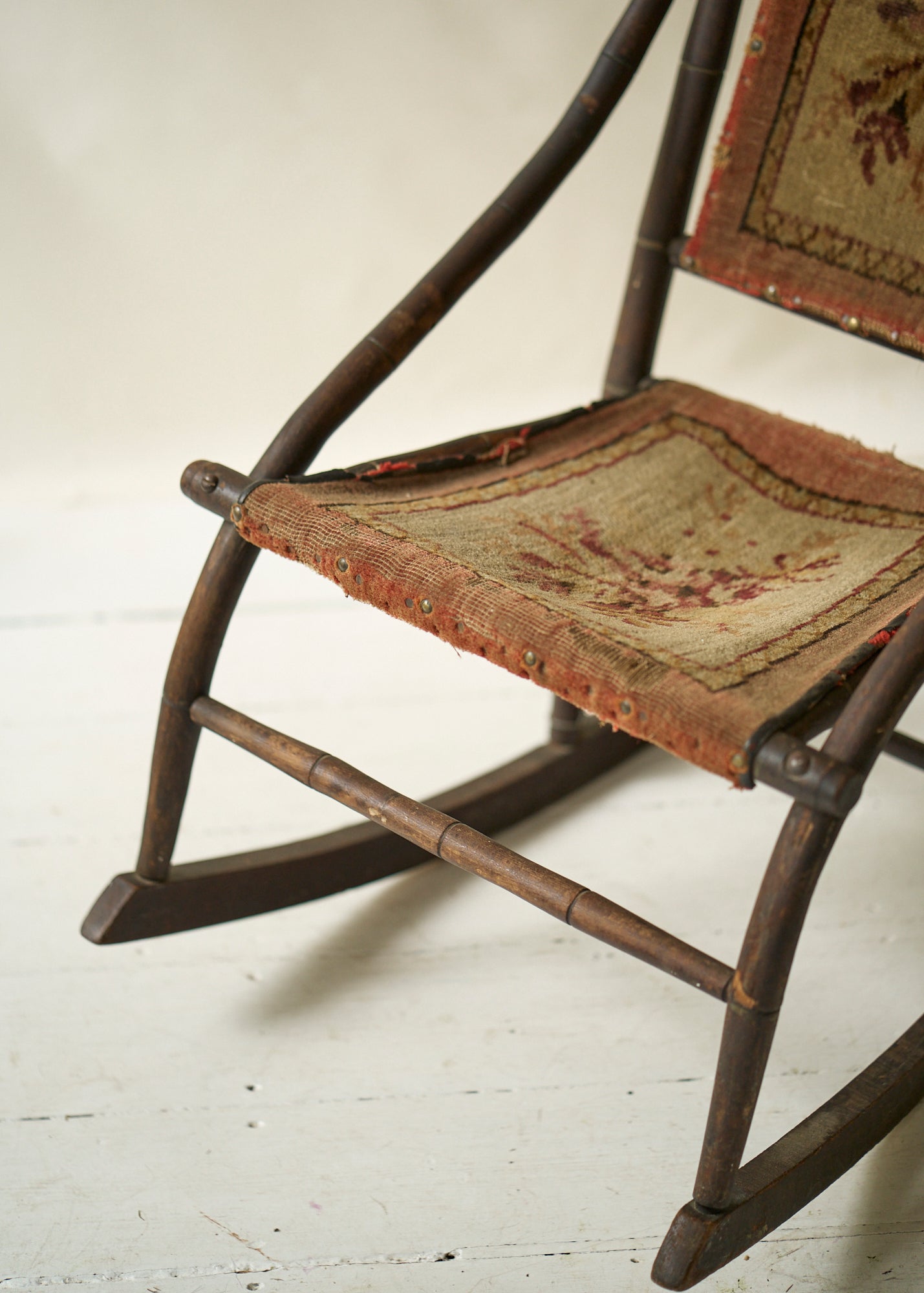 Victorian Fabric Rocking Chair