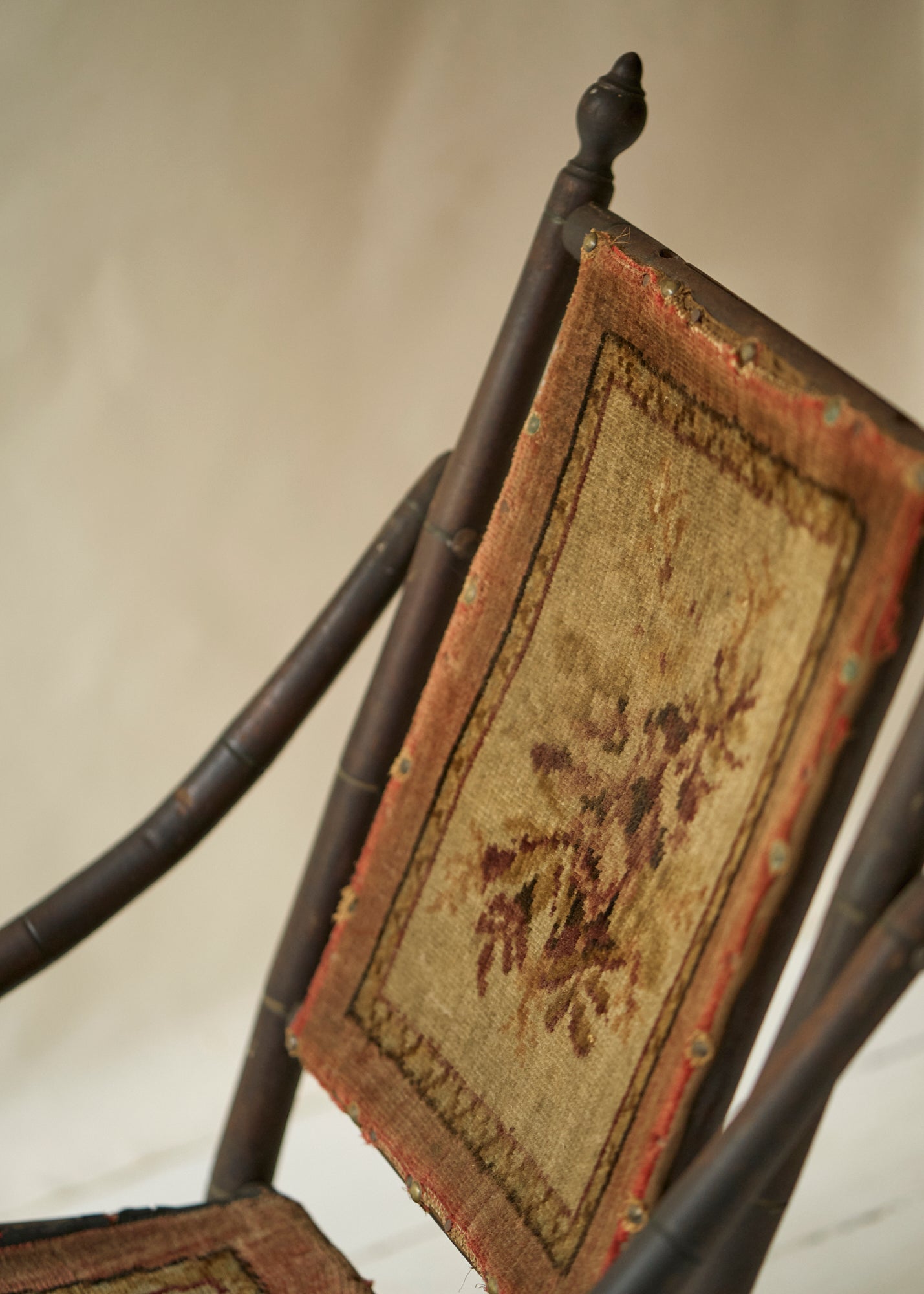 Victorian Fabric Rocking Chair