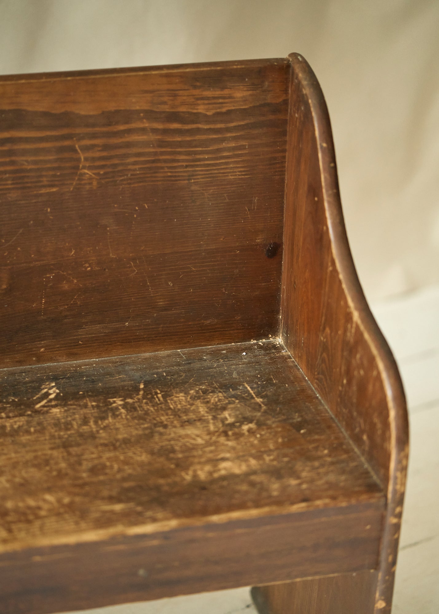 Antique Primitive Wooden Bench
