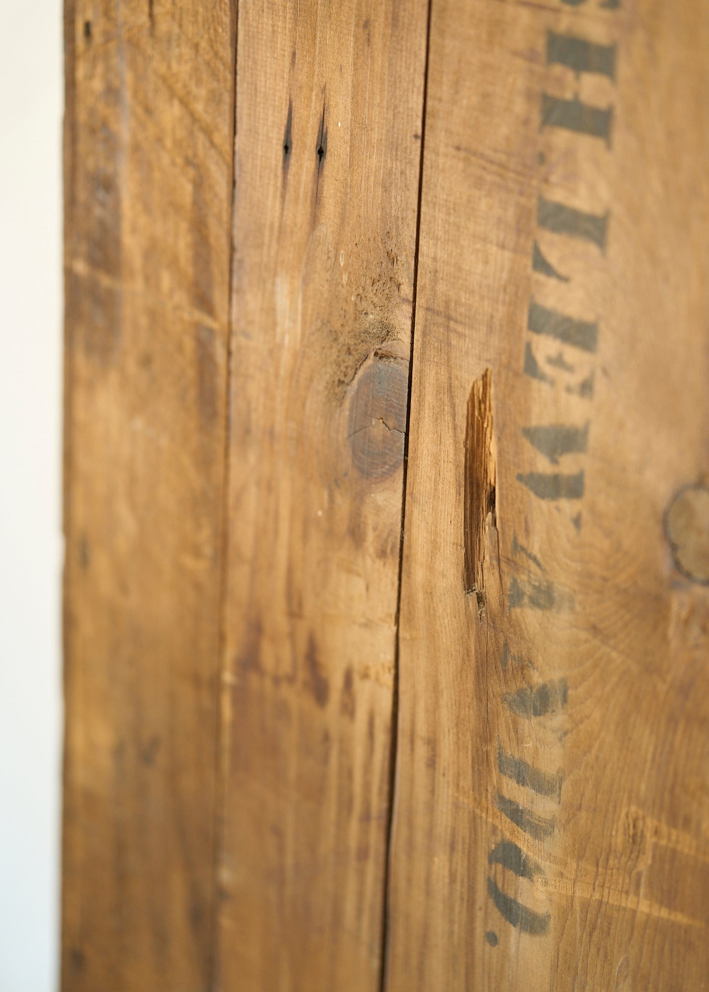 Antique Rustic Pine Hall Cabinet