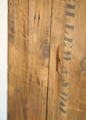 Antique Rustic Pine Hall Cabinet