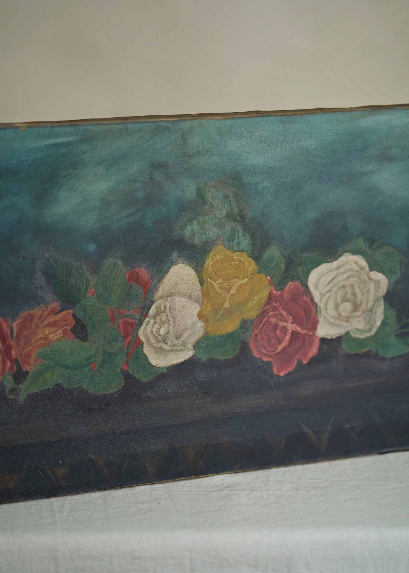 1920's era Floral Oil Painting