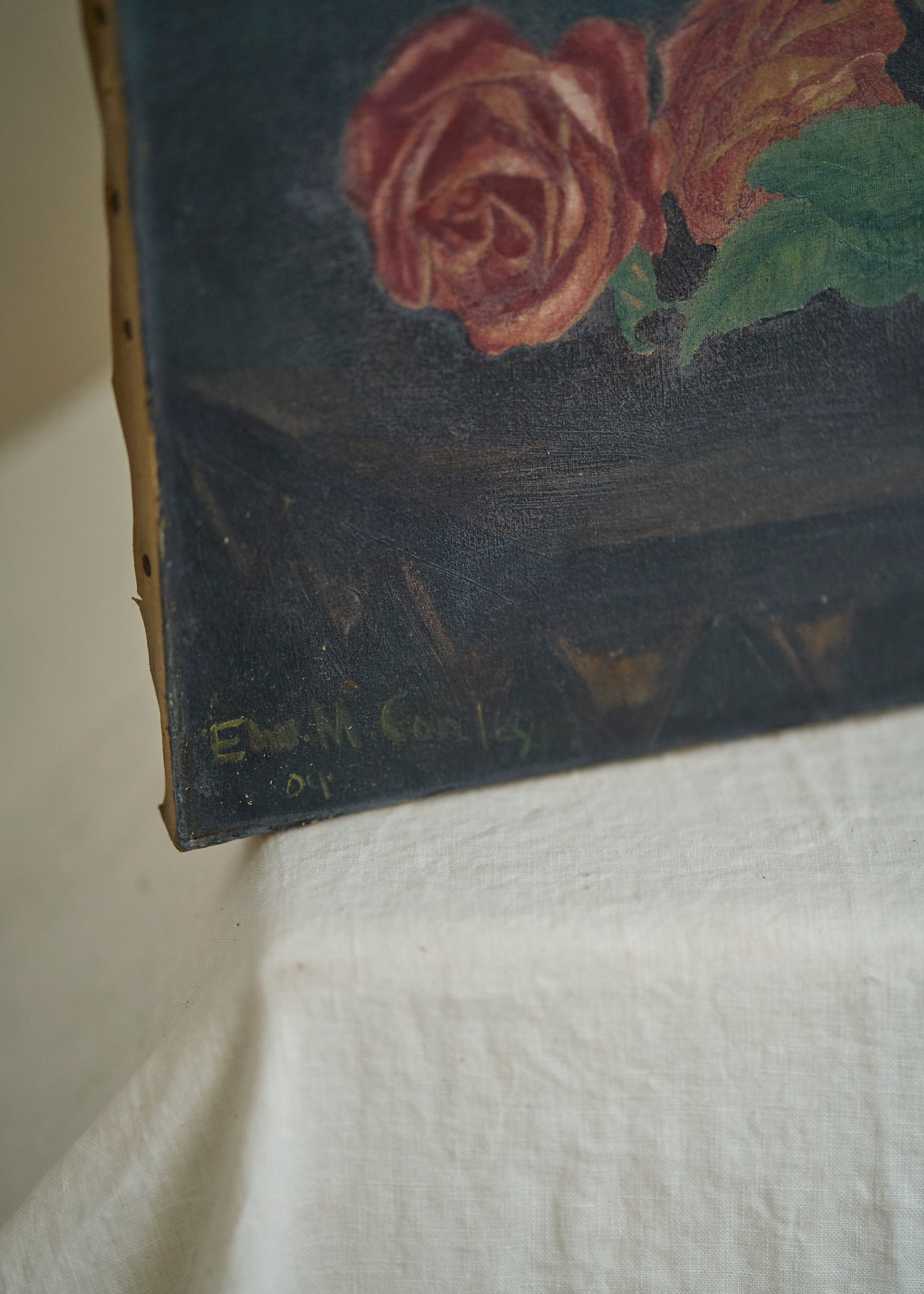 1920's era Floral Oil Painting