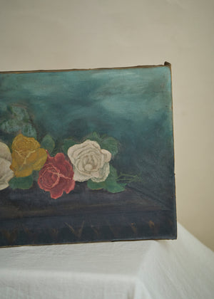 1920's era Floral Oil Painting