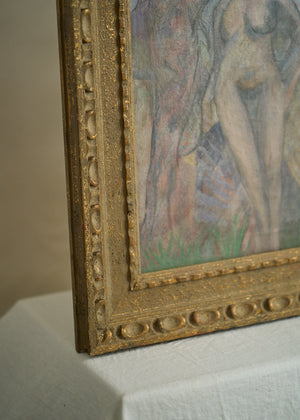 1930's era Nude Oil Painting