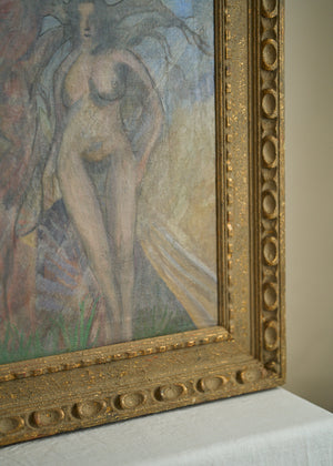 1930's era Nude Oil Painting