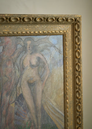 1930's era Nude Oil Painting