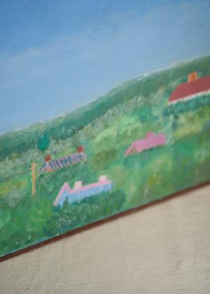 Mid Century Oil Painting, A View in Westchester