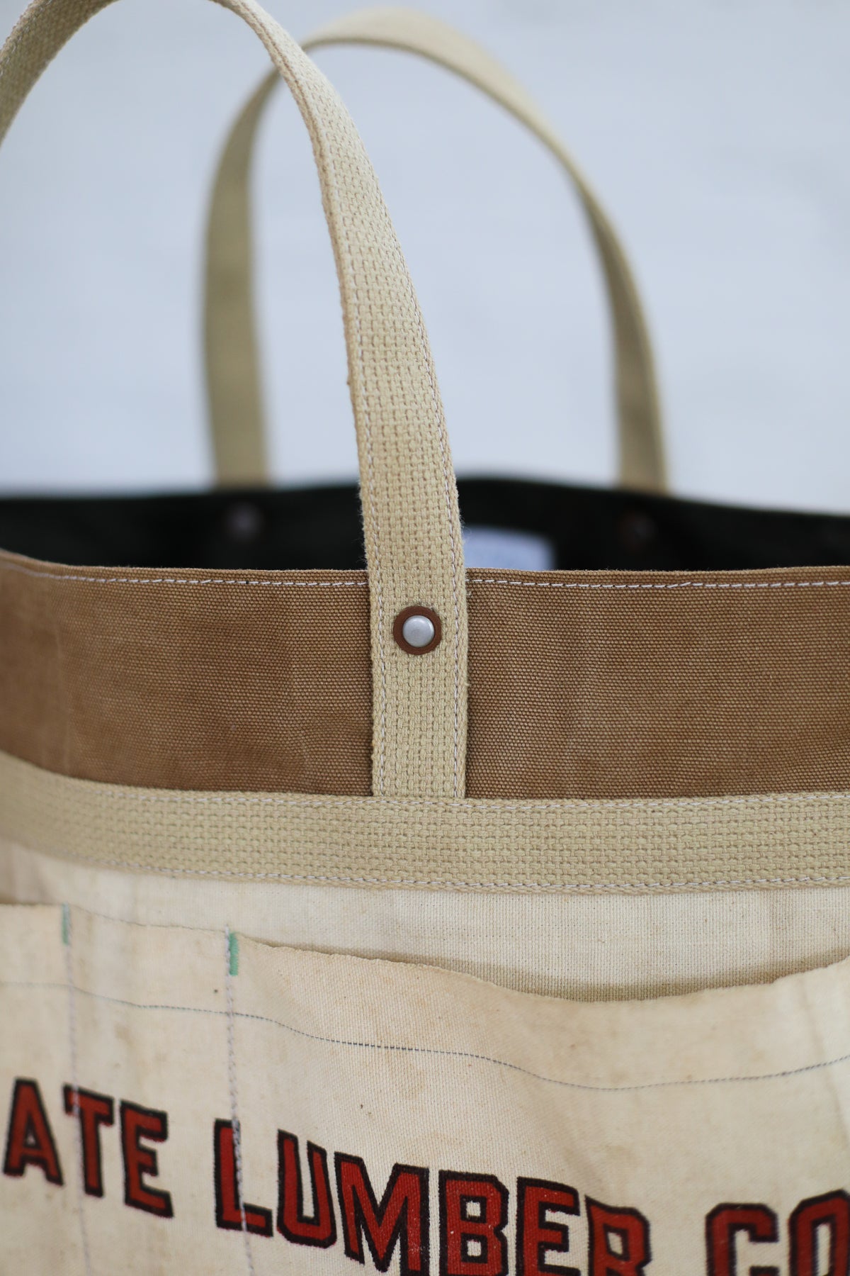 1950's era Salvaged Work Apron and Canvas Tote Bag