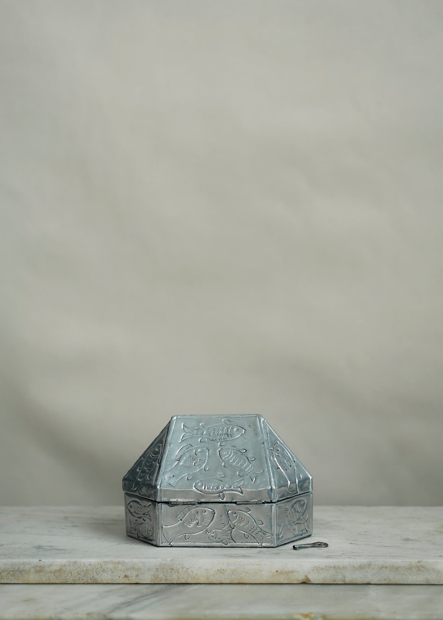 Antique Folk Art Metal Fish Trinket Box – FORESTBOUND