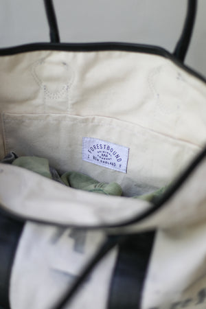 WWII era Salvaged Canvas Tote Bag
